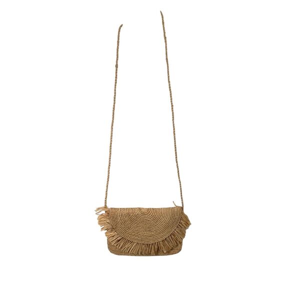 Mar Y Sol Lila Raffia Straw Bag Crossbody Purse Natural Handmade Boho Coastal - Picture 1 of 7
